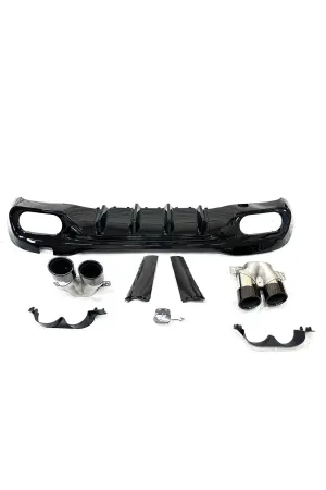 Mercedes W206 c43 amg arka tampon difüzör ve egzoz ucu amg 2021 thumb 3