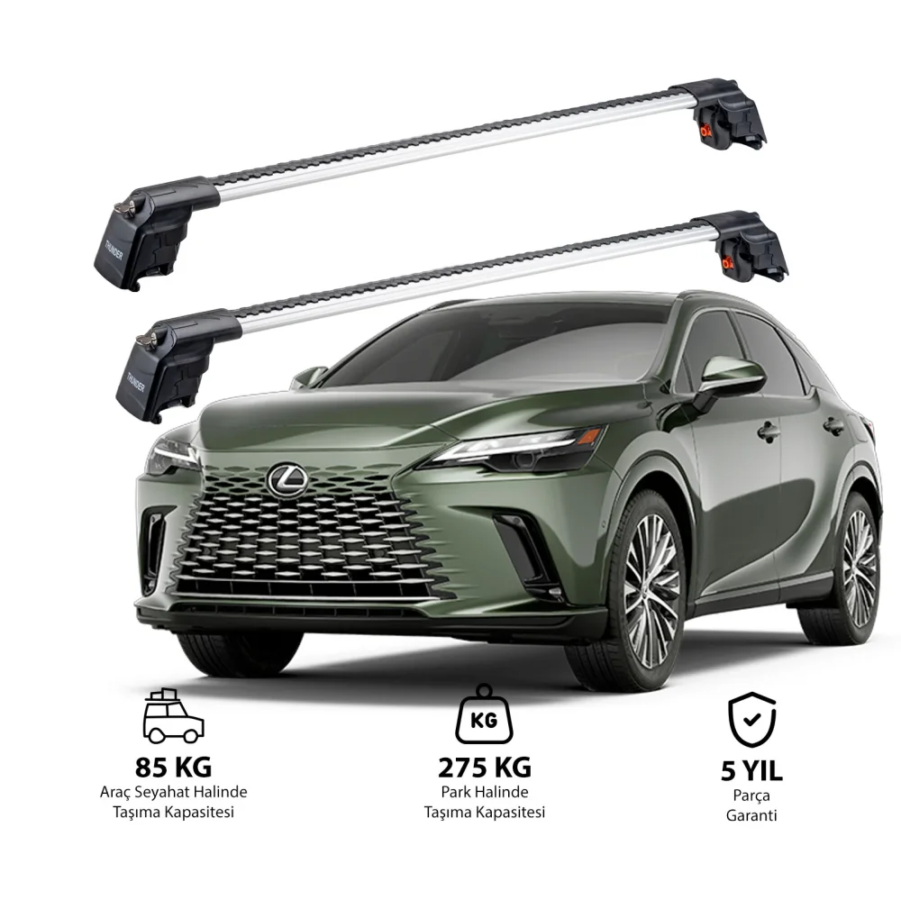 LEXUS RXL 2018 ve Sonrası TRX2 Thunder Carrier Ara Atkı Gri