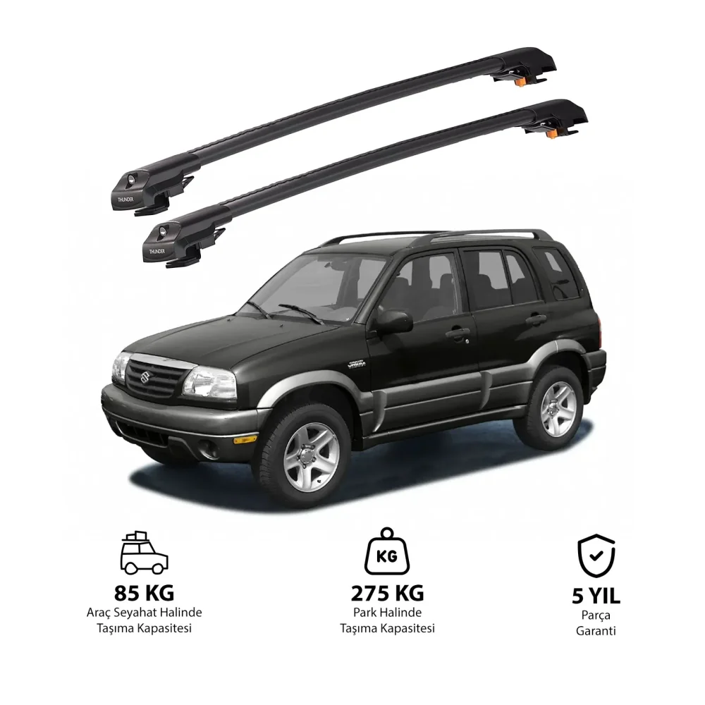 SUZUKI GRAND VITARA 1998-2004 TRX1 Thunder Carrier Kilitli Ara Atkı Siyah