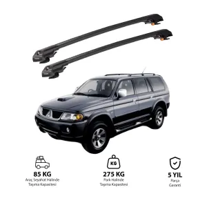MITSUBISHI PAJERO SPORT 1996-2008 TRX1 Thunder Carrier Kilitli Ara Atkı Siyah thumb 1