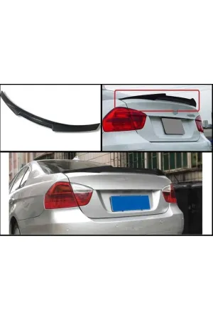 Bmw e90 bagaj üstü spoiler yarasa piano black thumb 2