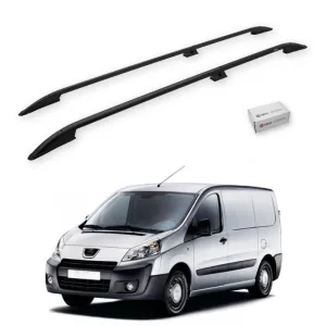 Turtle Peugeot Tepee Expert (Mk2) 2006-2016 / Uzun Şasi Tavan Çıtası Crown Siyah