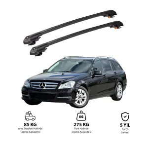 MERCEDES-BENZ C-CLASS 2008-2014 TRX1 Thunder Carrier Kilitli Ara Atkı Siyah thumb 1