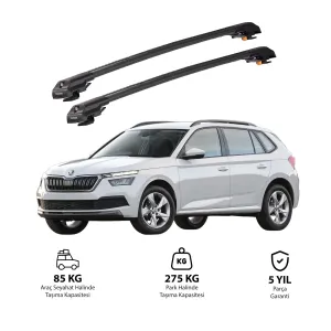 SKODA KAMIQ 2019 ve Sonrası TRX1 Thunder Carrier Kilitli Ara Atkı Siyah thumb 1