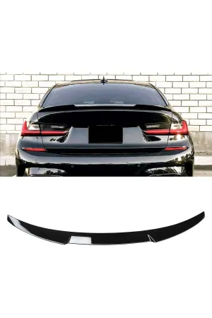 Bmw g20 m3 yarasa bagaj üstü spoiler siyah boyalı plastik 2019+