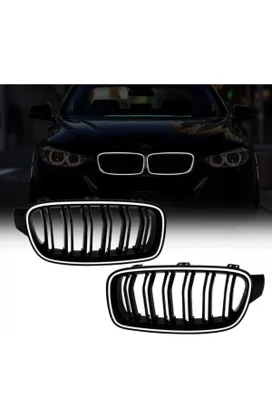 Bmw f30 m3 ön böbrek panjur ızgara ledli 2012 / 2018 thumb 3