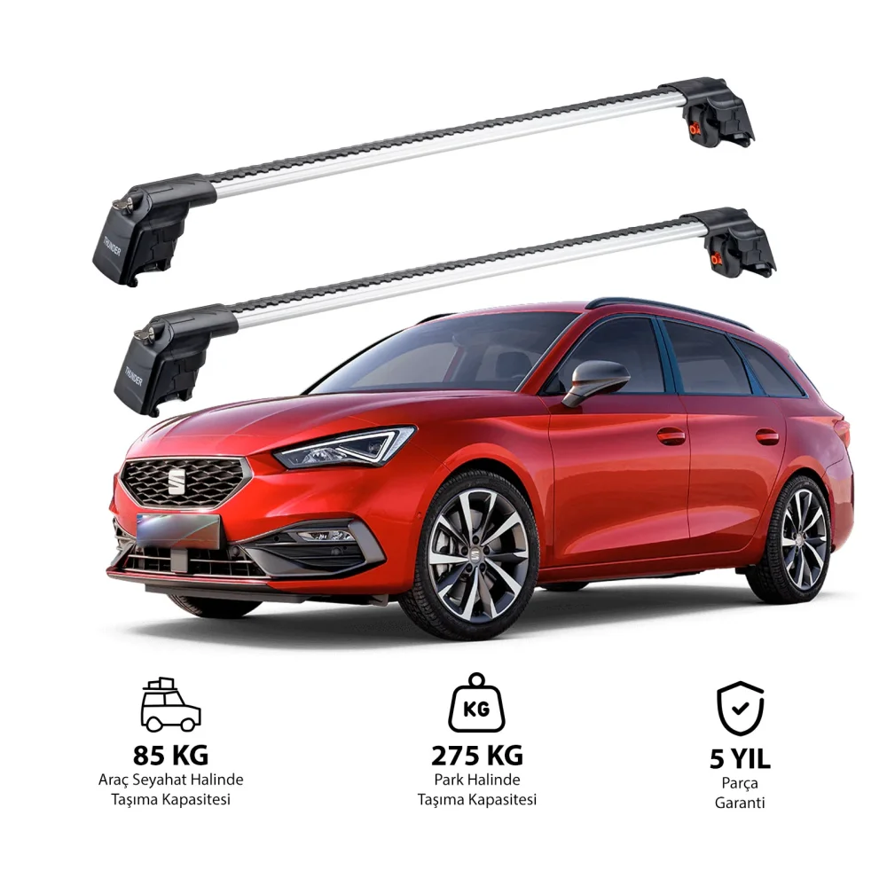 SEAT LEON MK4 ST 2021 ve Sonrası TRX2 Thunder Carrier Ara Atkı Gri