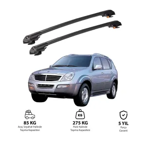 SSANGYONG REXTON 2001-2005 TRX1 Thunder Carrier Kilitli Ara Atkı Siyah thumb 1