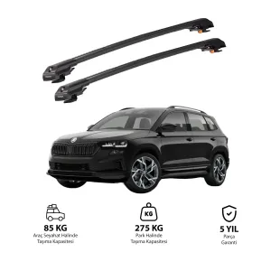 SKODA KAROQ 2017 ve Sonrası TRX1 Thunder Carrier Kilitli Ara Atkı Siyah thumb 1