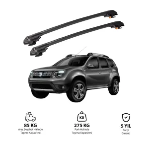 DACIA DUSTER 2010-2013 TRX1 Thunder Carrier Kilitli Ara Atkı Siyah thumb 1