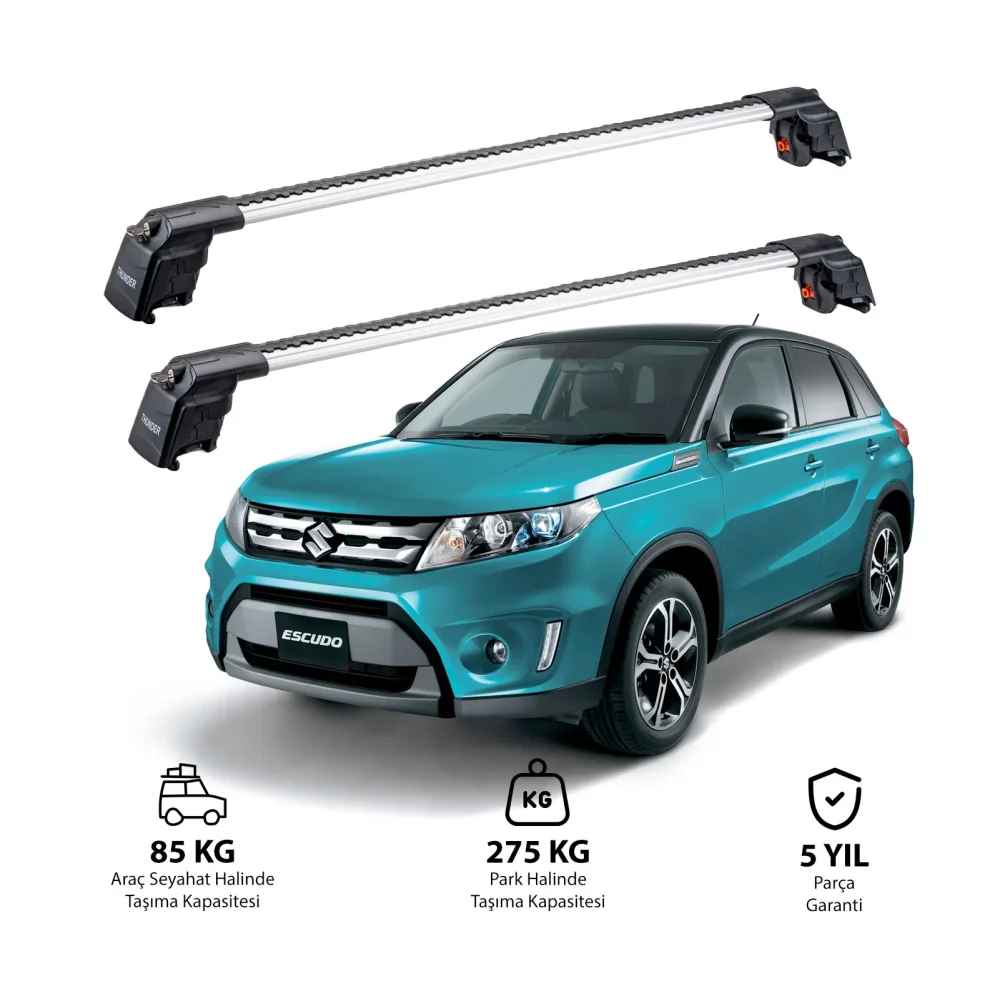 SUZUKI ESCUDO 2015 ve Sonrası TRX2 Thunder Carrier Ara Atkı Gri