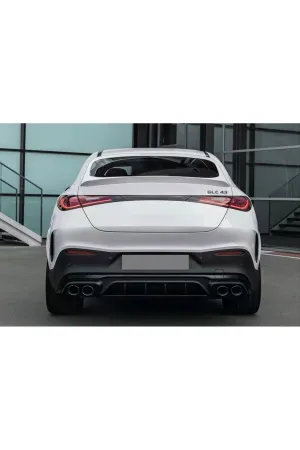 Mercedes glc x257 coupe glc43 arka difüzör ve egzoz ucu siyah 2023+ thumb 2