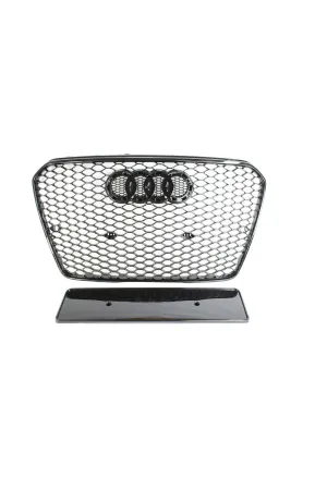 Audi a5 rs5 ön panjur ızgara 2012 / 2015 B8 krom siyah thumb 2