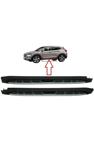 Hyundai Tucson Yan Basamak 2015-2020 Sıde Step Square Style - Görsel 2