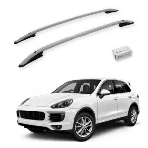 Turtle Porsche Cayenne (92A-E2) 2011-2017 Tavan Çıtası Crown Gri