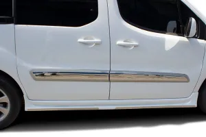 OMSA Peugeot Partner 2 Tepee Krom Yan Kapı Çıtası 4 Parça 2008-2018 Arası - Görsel 4