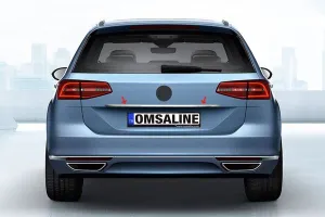 Omsa Vw Passat B8 Variant Krom Bagaj Çıtası Plaka Üstü 2015 Ve Sonrası