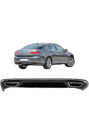 Vw passat b8 rline arka tampon difüzörü 2016 / 2020