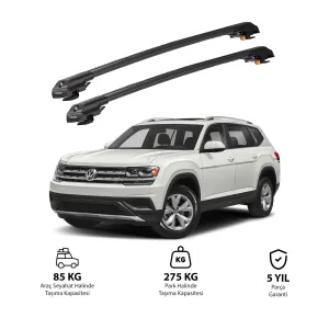VOLKSWAGEN ATLAS 2018 ve Sonrası TRX1 Thunder Carrier Kilitli Ara Atkı Siyah thumb 1