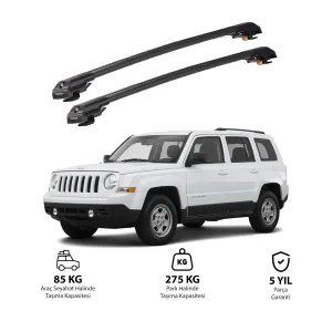JEEP PATRIOT 2007-2017 TRX1 Thunder Carrier Kilitli Ara Atkı Siyah thumb 1