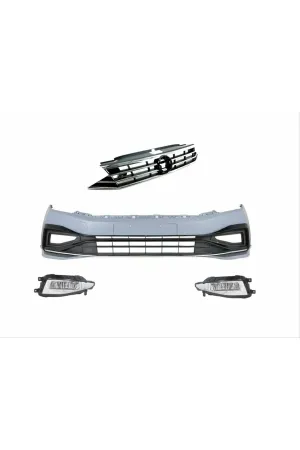 Vw passat b8 b8.5 görünüm rline ön tampon ve panjur seti 2016 / 2020 thumb 2
