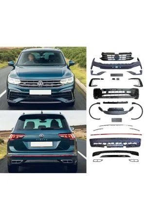 Vw tiguan body kit tampon seti R-line komple 2022+