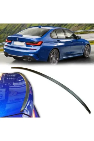 Bmw g20 bagaj üstü spoiler m performance siyah boyalı 2019+ thumb 2