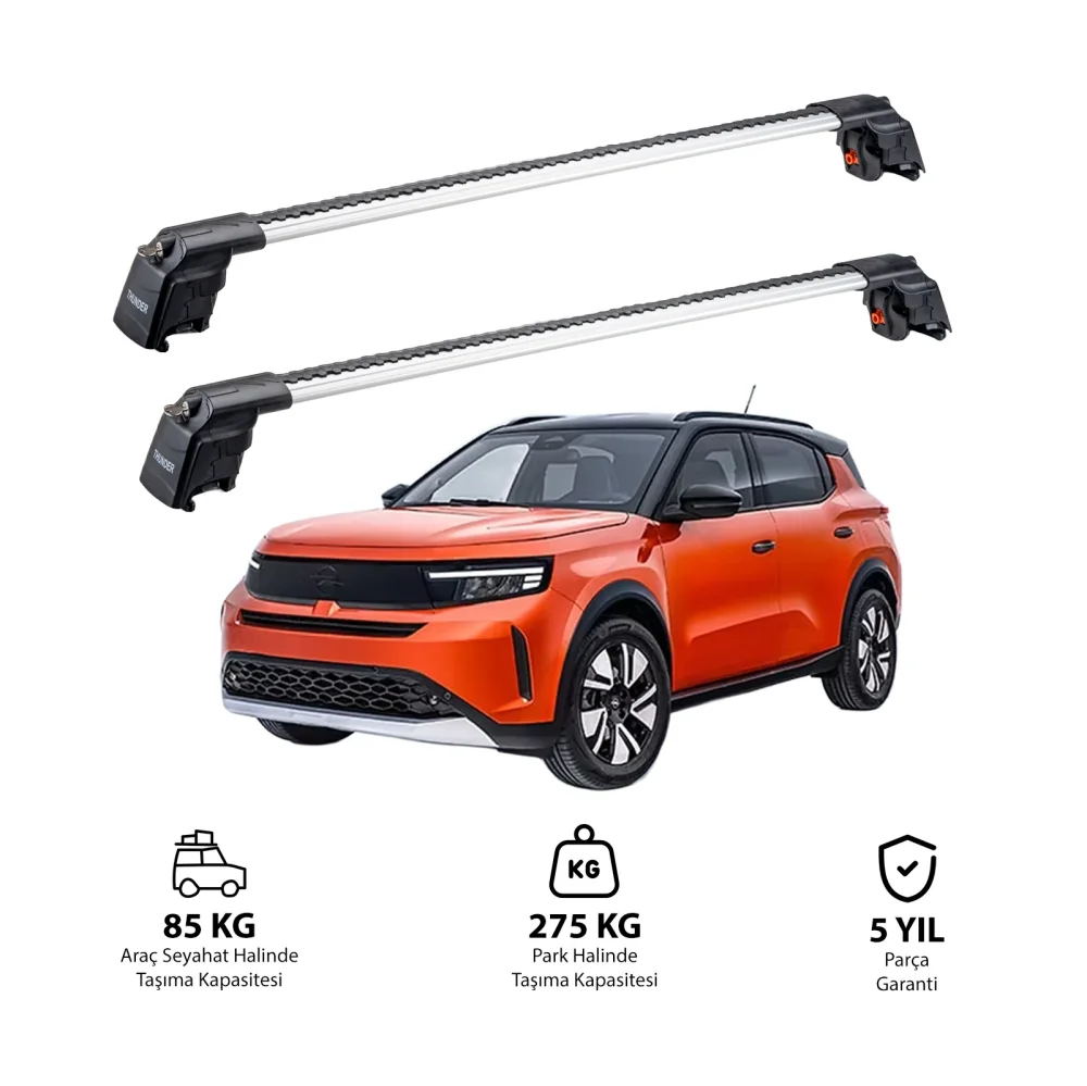 Opel Frontera 2025 - Sonrası TRX2 Thunder Carrier Ara Atkı Gri