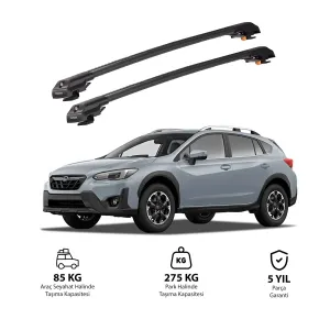 SUBARU XV 2018 ve Sonrası TRX1 Thunder Carrier Kilitli Ara Atkı Siyah thumb 1