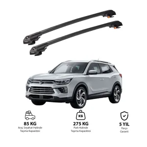 SSANGYONG KORANDO 2019 ve Sonrası TRX1 Thunder Carrier Kilitli Ara Atkı Siyah thumb 1