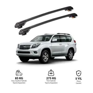 TOYOTA LAND CRUISER PRADO 2002-2009 TRX1 Thunder Carrier Kilitli Ara Atkı Siyah thumb 1