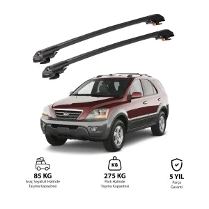 KIA SORENTO 2002-2009 TRX1 Thunder Carrier Kilitli Ara Atkı Siyah thumb 1
