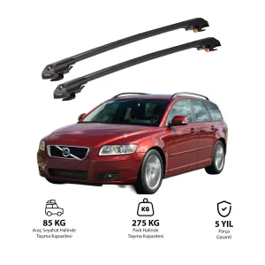 VOLVO V50 2004-2012 TRX1 Thunder Carrier Kilitli Ara Atkı Siyah thumb 1