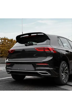 Vw golf 8 bagaj üstü spoiler oettinger piano black thumb 4
