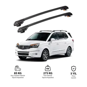 SSANGYONG STAVIC 2013 ve Sonrası TRX1 Thunder Carrier Kilitli Ara Atkı Siyah thumb 1