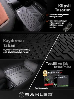 Peugeot 2008 Elektrikli 2020+ Uyumlu SAHLER Araca Özel 4.5D Havuzlu Oto Paspas - Peugeot 2008 Elektrikli - Görsel 5