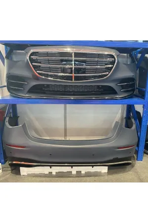 Mercedes w223 s450 body kit tampon seti silver thumb 2