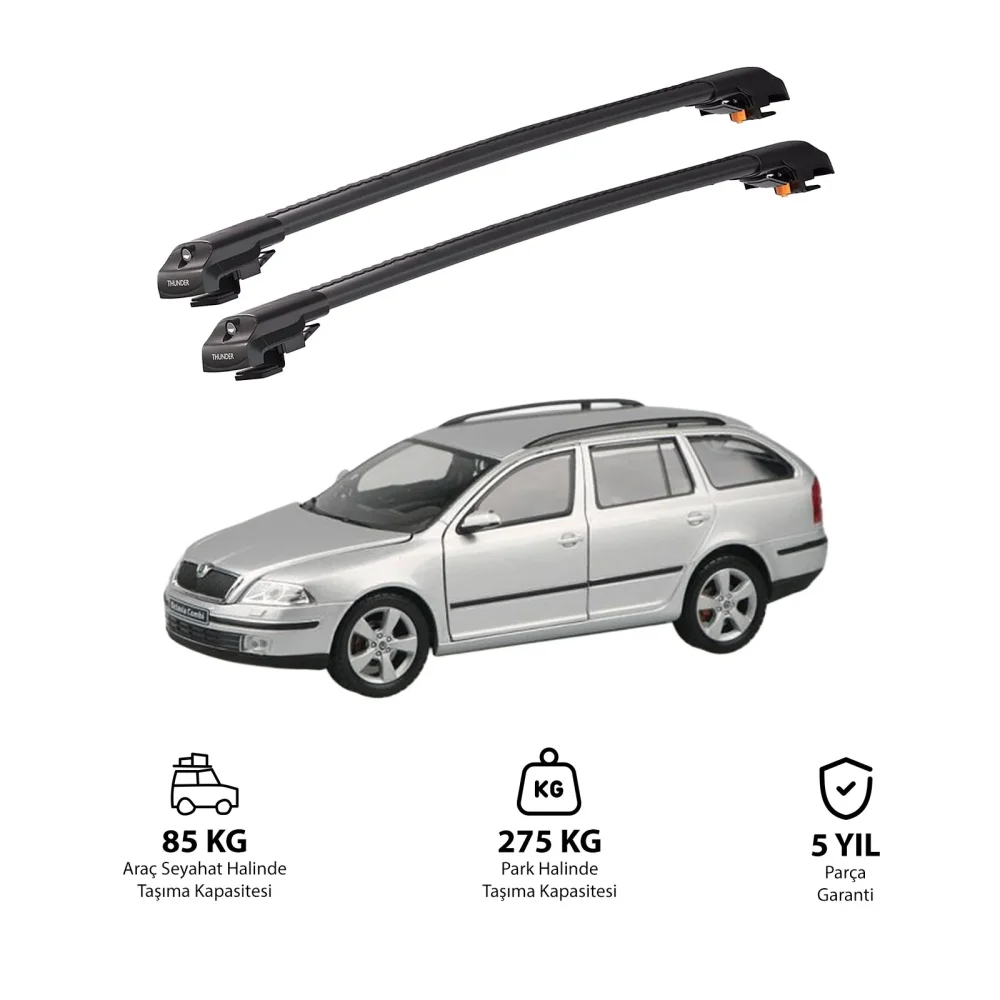 SKODA OCTAVIA 1998-2004 TRX1 Thunder Carrier Kilitli Ara Atkı Siyah