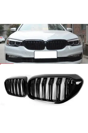 Bmw g30 m5 ön böbrek panjur piano black çift tırnak 2017 / 2020 thumb 2