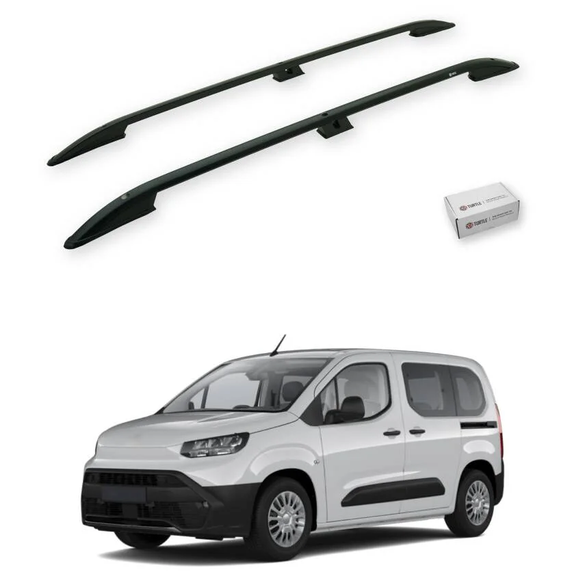 Turtle Toyota Proace City 2019-2025 / Kısa Şasi Tavan Çıtası Crown Siyah