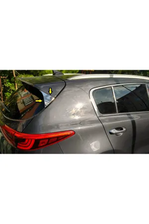 Kia Sportage 2016-2017 Krom Arka Tavan Köşe Üçgen Çıtası 2 Parça