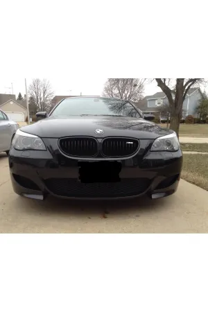 AUTOGP Bmw e60 m5 ön böbrek panjur piano black 2003 - 2009 çift tırnak thumb 2