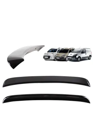 Fiat fiorino bagaj üstü spoiler siyah boyalı plastik
