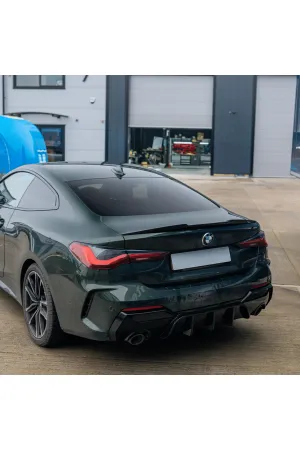 Bmw g22 m4 yarasa bagaj üstü spoiler karbon 2020+ thumb 2