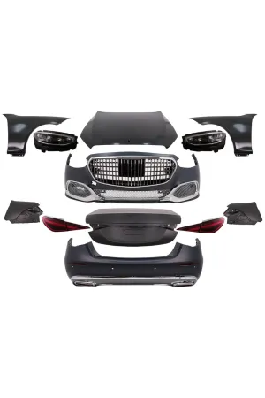 Mercedes w221 to w223 maybach dönüşüm body kit seti full facelift
