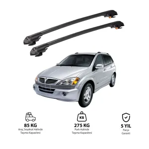 SSANGYONG KYRON 2006-2015 TRX1 Thunder Carrier Kilitli Ara Atkı Siyah thumb 1