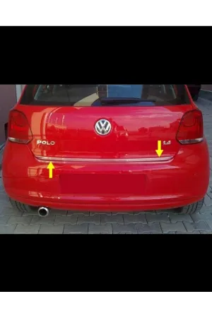 Volkswagen Polo 2010-2017 Krom Bagaj Altı Çıtası Aksesuarı