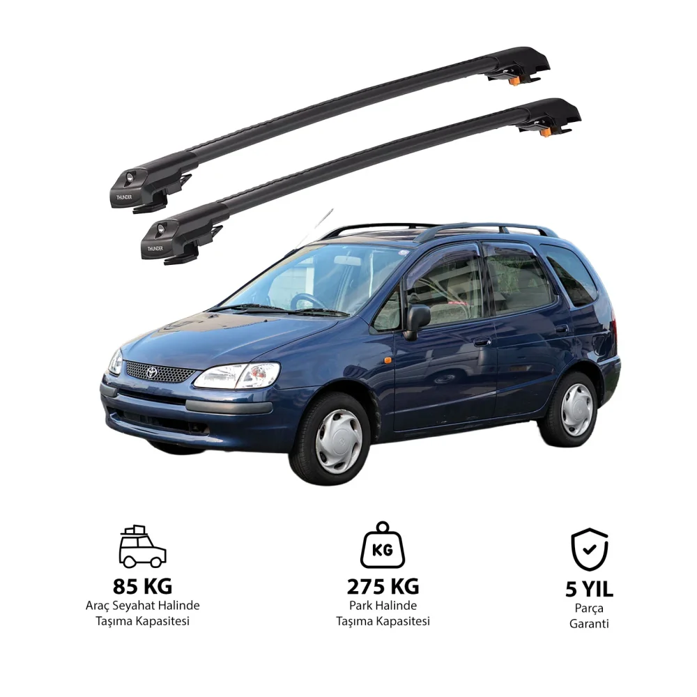 TOYOTA COROLLA SPACIO 1997-2000 TRX1 Thunder Carrier Kilitli Ara Atkı Siyah