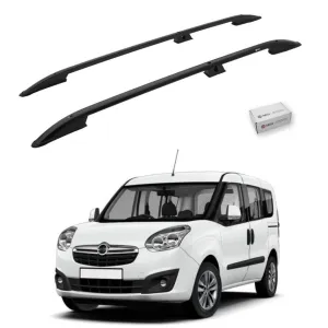 Turtle Opel Combo D 2012-2018 / Kısa Şasi Tavan Çıtası Crown Siyah thumb 1