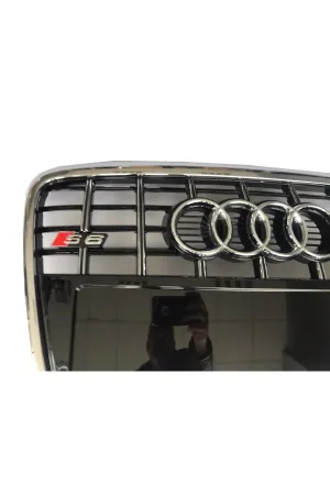 Audi a6 s6 ön panjur ızgara 2004 / 2011 krom siyah. thumb 2
